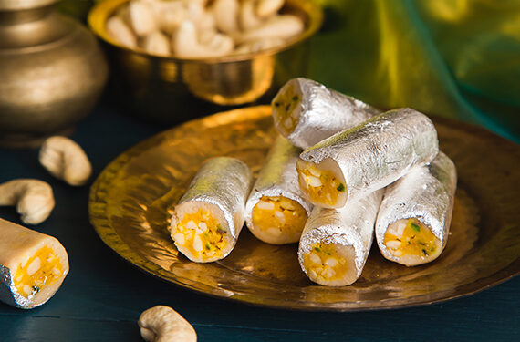 Order Best Kaju Roll Online from 24 carat mithai magic